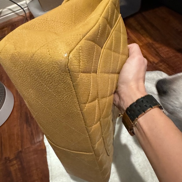 Vintage Chanel Jumbo single flap quilted purse circa 1998-1999. - Picture 10 of 11